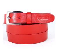 Cintura Uomo vera Pelle Rossa Cinta Donna in Cuoio Sportiva Casual di da 3 cm q