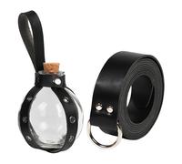Cintura vichinga Cintura in pelle PU con bottiglia di pozione 190 cm con
