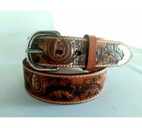 Cintura VINTAGE EL CHARRO E303 tema indiano stampa a fuoco cucita