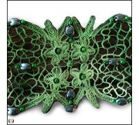 cintura vita alta da donna elegante eco pelle ricamata corpetto corset macrame