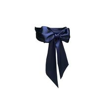 Cinture a fascia in raso da donna per abiti da damigella d'onore da sposa cinture in vita per occasioni speciali, Navy, Medium
