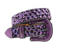 Cinture borchiate con strass moda leopardo con diamanti Accessori femminili Y2K Cintura bb stile gotico per cintura da donna