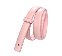 Cinture Da Donna Large Sangle En Cuir, Ceinture Sans Boucle, À Lisse Sans, Sangle En Cuir Avec For Femme(Pink)