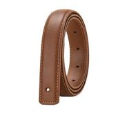 Cinture Da Donna Large Sangle En Cuir, Ceinture Sans Boucle, À Lisse Sans, Sangle En Cuir Avec For Femme(Brown)