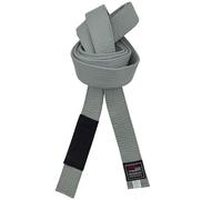 Cinture di Brazilian Jiu-Jitsu per giovani, sistema di gradi BJJ, under 16 anni, larghezza 4 cm, per bambini, bianco, grigio, giallo, arancione, verde, cintura a strisce, grigio, 240cm