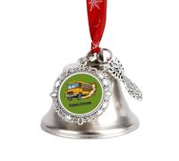 Cinture di sicurezza Tutti Scuolabus Natale Jingle Bells Albero Appeso Ornamento Campana di Natale Ciondolo Festa Festival Decor Wing Bell