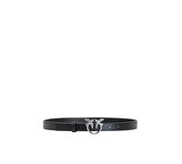 PINKO Love Berry Cintura Pelle 100 cm nero
