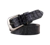 NEFLUM Cinture in pelle da donna Cintura con fibbia ad ardiglione Cintura decorativa colorata femminile Cintura jeans casual Larghezza 2,8cm, Nero, 110cm