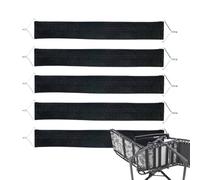 Cinture in tessuto sedia da salotto - 5 pezzi Cinghie elastiche antiruck | Rinforzo del sedile per cuscinetti di carico forte per le poltrone | Cinture di sedia - Uso del patio da giardino da giardino