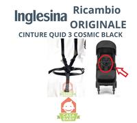 Cinture Passeggino Quid 3 Inglesina Nero Ricambio Cinghie Originale Cosmic Black