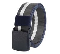 Cinture senza fori da uomo, cintura con fibbia in nylon | Cintura in nylon da 49 pollici Cintura da lavoro,Cintura scorrevole a strisce elastiche senza fori per gli uomini, uso quotidiano, grigio, Se