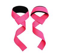 Cinture Sollevamento in Poliestere-Cotone per Adulti, Rosso Rosa | Fasce in poliestere-cotone con fodera protettiva, dimensioni 4x62cm, set due pezzi.