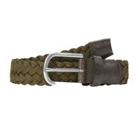 Timberland 35 mm Braided Belt with Leather Details Cintura, Cassel Earth, M Uomo