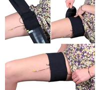 Cinture URSA Cinghie per Coscia URSA: Cinghie di Trasmissione a Basso Profilo, morbide, Elastiche e Traspiranti per Suoni di Posizione, teatro, riprese di Matrimoni e Altro (Nero, Verticale)