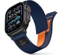 Cinturina Nylon Tech-Protect Elite Apple Watch SE 3/Ultra Blu Scuro Arancione