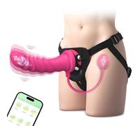 Cinturina vibrante sul dildo con spina anale rimovibile, innesto indossabile Dildo anale G Spot Vibratore, App Control 9 vibrazione, indossabile vibratore Clitorale Stimulatore Sex Toys
