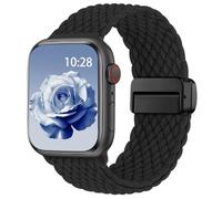 Cinturini Compatibile con Cinturino Apple Watch 49mm 46mm 45mm 44mm 42mm 41mm 40mm 38mm, Magnetico in Nylon Solo Loop per iWatch 11 10 9 8 7 6 5 4 3 2 1 Ultra SE 3 2 1, Cinturino Intrecciato Elastico