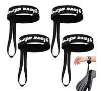 Cinturini Da Polso Per Guanti Da Sci In 4 Pezzi - Guinzaglio Per Guanti Invernali Elastico Regolabile Anti-smarrimento Per Sci, Snowboard, Alpinismo E Sport All'aria Aperta, Accessorio Di Sicurezza Un