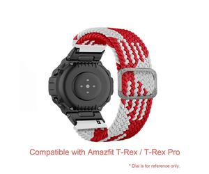 Cinturini di ricambio in nylon, larghezza 22 mm, compatibili con Huami, Amazfit, T-Rex e T-Rex Pro.