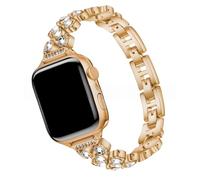 Cinturini Glitter Metallo Compatibile on Apple Watch 9 41mm, Bling Regolabile Bracciale Ricambio Acciaio Orologio da Polso Band Cinturino Metallo Compatibile on iWatch Serie 9 8 7 6 SE 5 4 3 2 1
