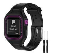 Cinturini GVFM compatibili con Garmin Forerunner 25 Cinturino di ricambio in silicone morbido per orologio da corsa GPS Garmin Forerunner 25 (SBla