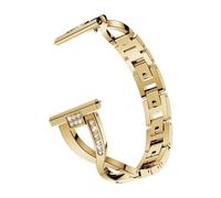 Cinturini In Acciaio Inossidabile Adatti For Garmin Vivoactive 3, For Samsung Gear S2 3/Active 2, For Amazfit GTS Mini, 2e(Gold)