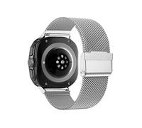 Cinturini in acciaio inossidabile Milanese for Samsung Watch7 Ultra 47MM, cinturino in metallo for GALAXY ULTRA, Band con estremità curva NO Gaps(Silver)