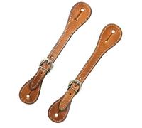 Cinturini in cuoio per speroni con cuciture Sartore