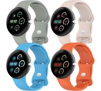 cinturini in silicone Active per Google Pixel Watch3 (41 mm) e Pixel Watch2 - Sportivi, impermeabili, compatibili con Pixel Watch
