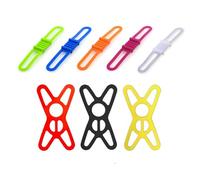 Cinturini In Silicone Per Bicicletta Da 5 Pezzi E Cinturini In Silicone Per Cellulare Da 3 Pezzi, Accessori Per Biciclette, Fasce Fisse Elastiche Multifunzionali