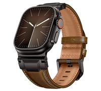 Cinturini Pelle Compatibile con Apple Watch Ultra 3 49mm 44mm 46mm 45mm 42mm in Vera Pelle Resistente Cinturino con Connettore Metallo per Ultra 3 2 1,SE 3 2 1,iWatch Series 11 10 9 8 7 6 5 4 3 2 1