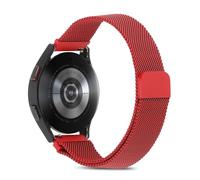 Cinturini per orologi in metallo per donna uomo, cinturino per orologio a sgancio rapido da 20 mm 22 mm, chiusura magnetica regolabile Cinturino in maglia milanese in metallo Cinturino(Color:Red,Size: