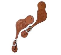 Cinturini per speroni western in cuoio lavorati Sartore