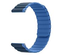 System-S Cinturino 22mm in silicone magnetico per Samsung Galaxy Watch 5 4 in blu, Blu, Eine Grösse
