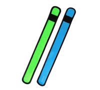 Cinturino a LED in nylon, set da 2 pezzi (1 blu e 1 verde), 3 modalità di luce