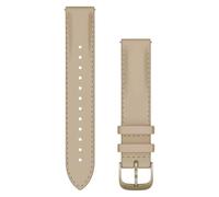 Garmin Cinturino a sgancio rapido, 18 mm, pelle sabbia/oro crema