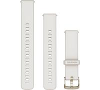 Garmin Cinturino Originale, 18mm, Sgancio rapido, Silicone, Ivory & Soft Gold