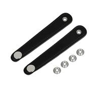 Cinturino a soffietto a fisarmonica dal design universale, colore nero, con cuciture rinforzate e elementi di fissaggio