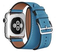 Cinturino AAAmaze AMAA0028 per Apple watch 38/40mm in pelle double band turquoi