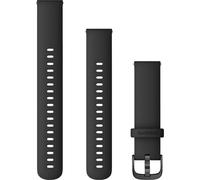 Cinturino accessorio a sgancio rapido Garmin da 18 mm - Nero con hardware in ardesia (