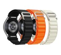 Cinturino Alpine Loop per Samsung Galaxy Watch 7/6/5/4/FE 40mm 44mm/Watch 6 Classic 47mm 43mm/4 Classic 46mm 42mm/5 Pro 45mm Uomo,20mm One Click G-Hook Rugged Nylon Sportivo Cinturini,3 Pezzi