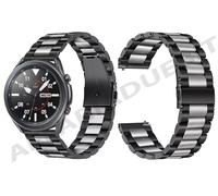 Cinturino amazfit gtr 47mm gtr 2 gtr2e gtr 3 pro stratos 2/2s/3 inox nero silver