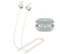 Cinturino anti-perdita per cuffie, compatibile con Beats Solo Buds, morbido silicone anti-allentamento, adatto per sport all'aria aperta, corsa, fitness (colore crema)