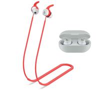 Cinturino anti-perdita per cuffie, compatibile con Beats Solo Buds, morbido silicone anti-allentamento, adatto per sport all'aria aperta, corsa, fitness (rosso)