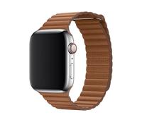 Cinturino Apple Watch In Pelle Leather Loop Grande Saddle Brown 44/45/46mm