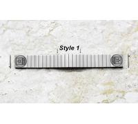Cinturino Band Inciso US Army Per Garmin Forerunner 570 47mm Acciaio Inox Silver