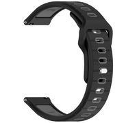 INF Cinturino per Amazfit Helio Strap: silicone, 22 mm, nero/grigio, 1 pezzo