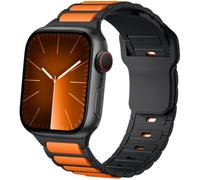 Cinturino Bicolore in Silicone Compatibile con Apple Watch Ultra3/2/1 SE3/2/1 Series11/10/9/8/7/6/5/4/3/2/1 - Cinturino Sportivo Impermeabile Testurizzato per 38-49 mm