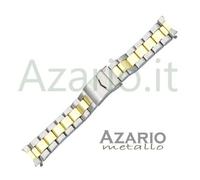 Cinturino bracciale acciaio bicolore Oyster finale curvo Steel straps bi-color