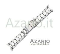 Cinturino bracciale acciaio modello Oyster finale curvo chiusura Steel straps